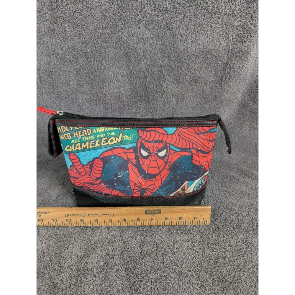 Marvel Spider-Man Comic Toiletry Bag Makeup Pouch Travel Case - Picture 5 of 8